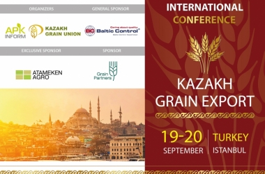 ' KAZAKHGRAINEXPORT INTERNATIONAL CONFERENCE  ' 19-20 EYLÜL 2019 TARİHLERİ ARASINDA İSTANBUL 'DA YAPILACAK